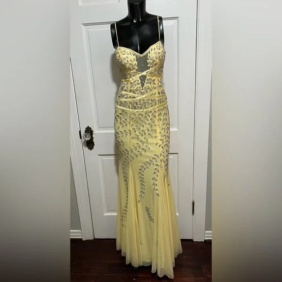 homecoming dresses 2025 yellow Yellow Jacquard Satin Homecoming Dress Strapless Tea-Length Dress hc330 Custom Colors / US16